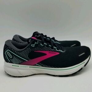 Brooks Ghost 14 Women's Running Shoes - Black/Pink - Sz 8